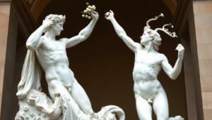 Apollo and Daphne Sculpture