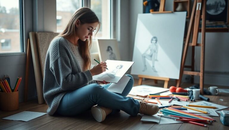 Female Sitting Drawing References