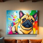 pug painting